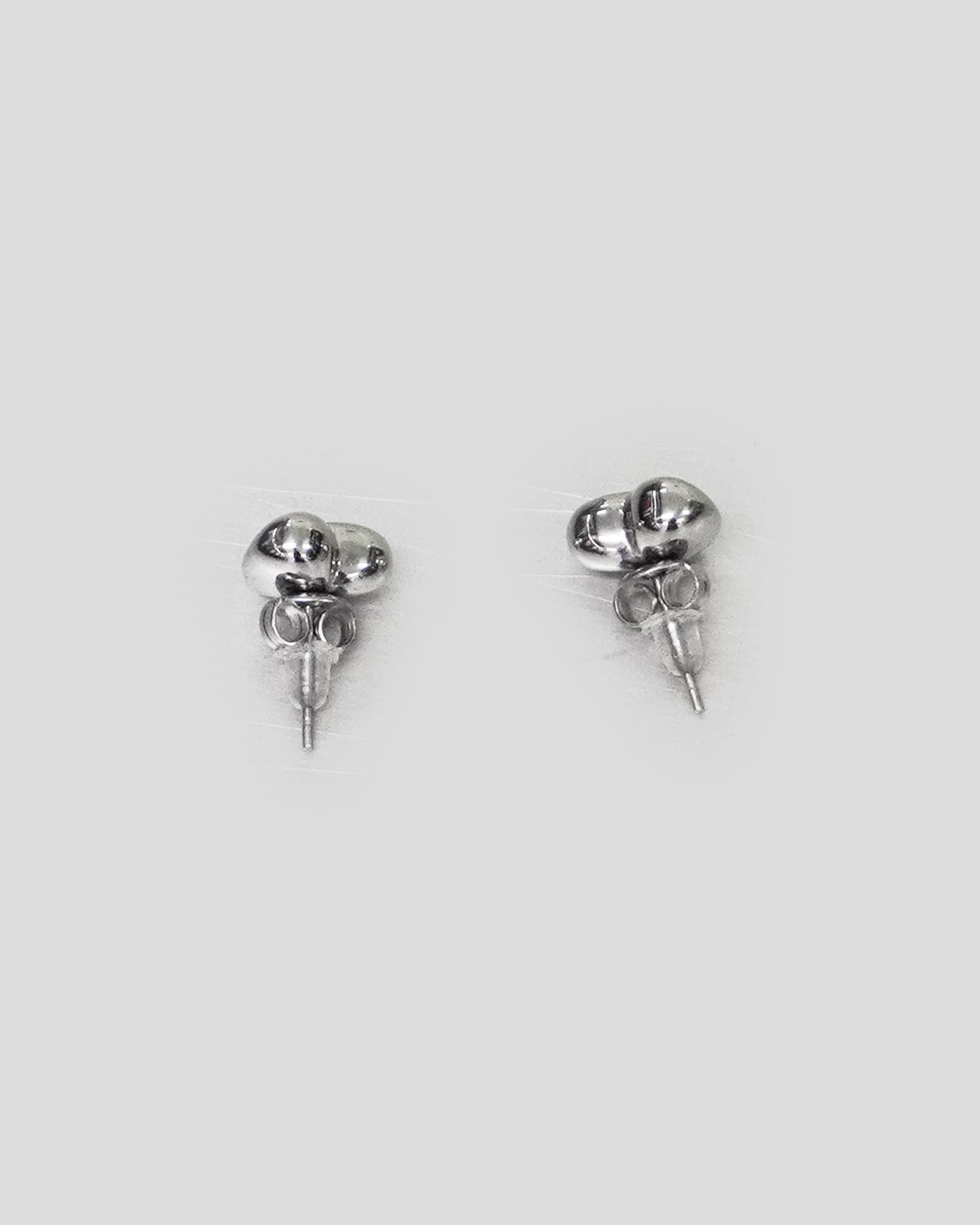 Marland Backus - Pair of Silver Heart Earrings